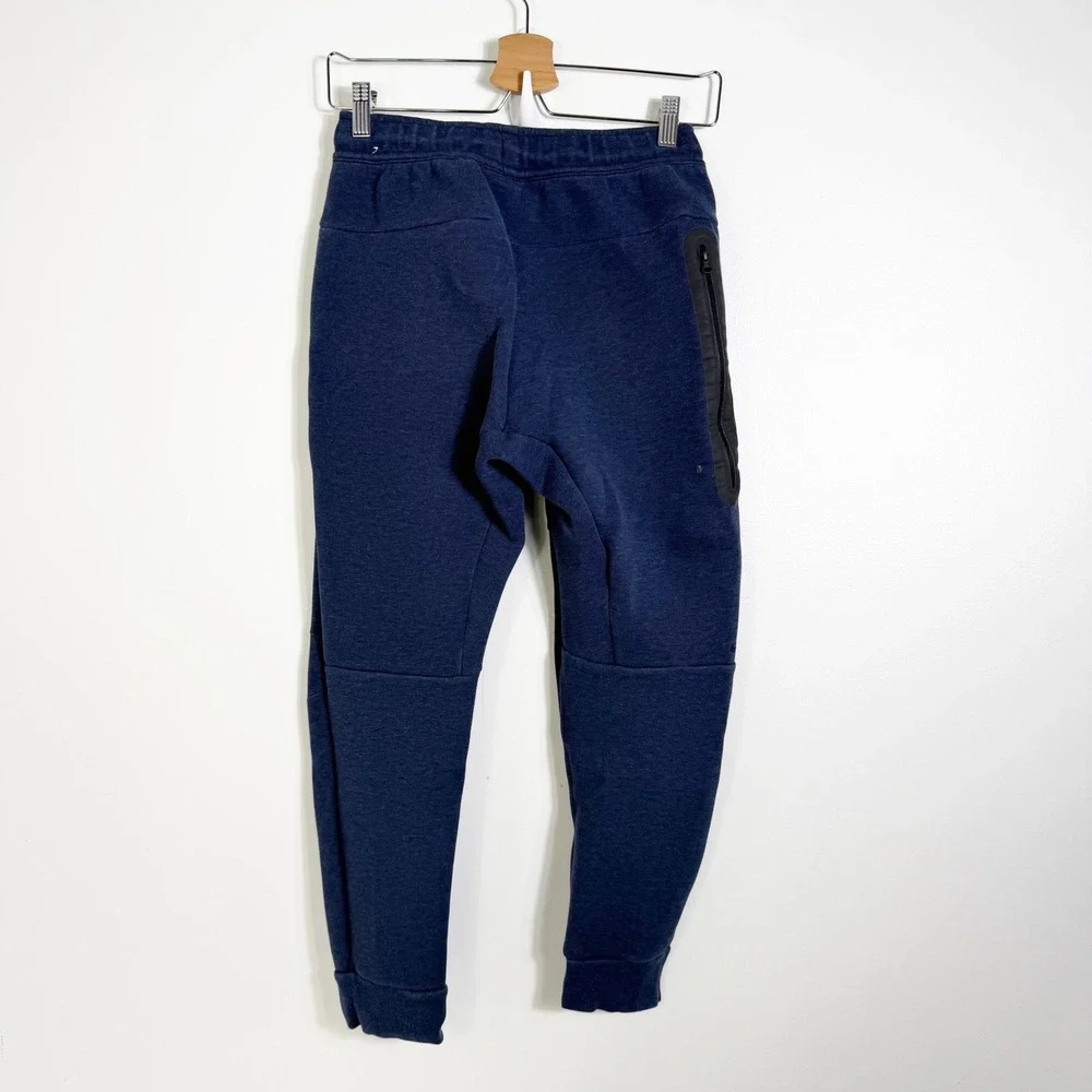 Nike Tech Fleece Joggers Boys Large Navy Blue HV5869-473 Sweatpants